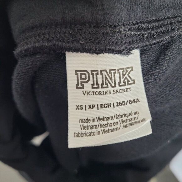 Pink by Victoria's Secret black white lace up side sporty girlie shorts x small - Picture 3 of 8